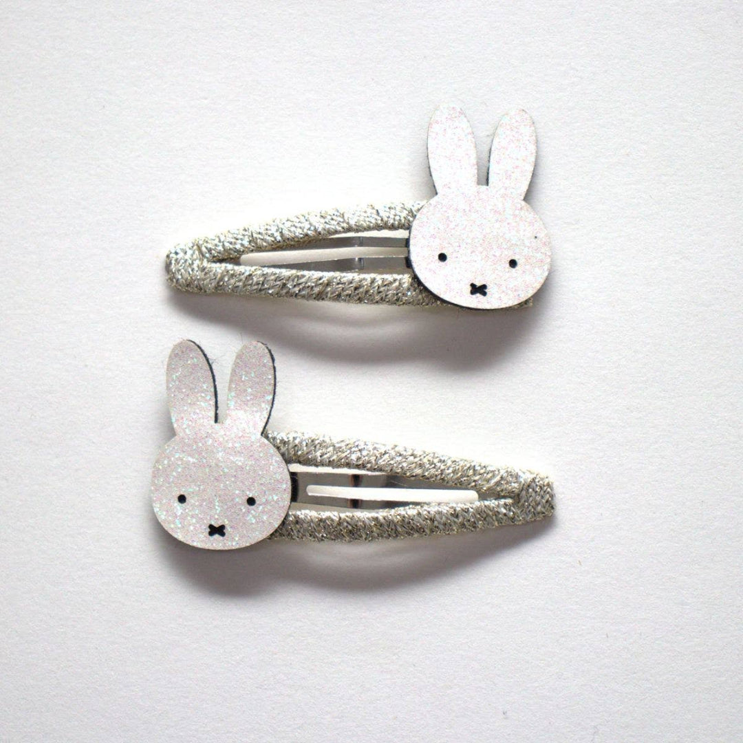 Yuko B - Duo de pinces à cheveux blanches Miffy