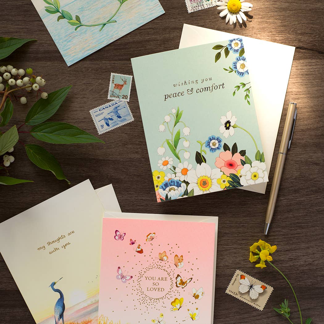 Serenity in Bloom Greeting Card
