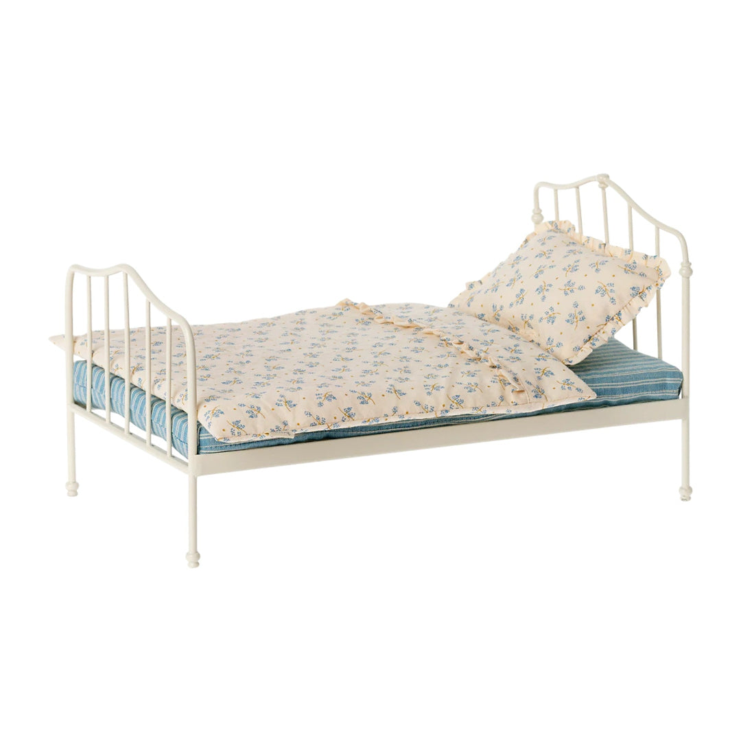 Maileg - Miniature Bed, Mini - Blue