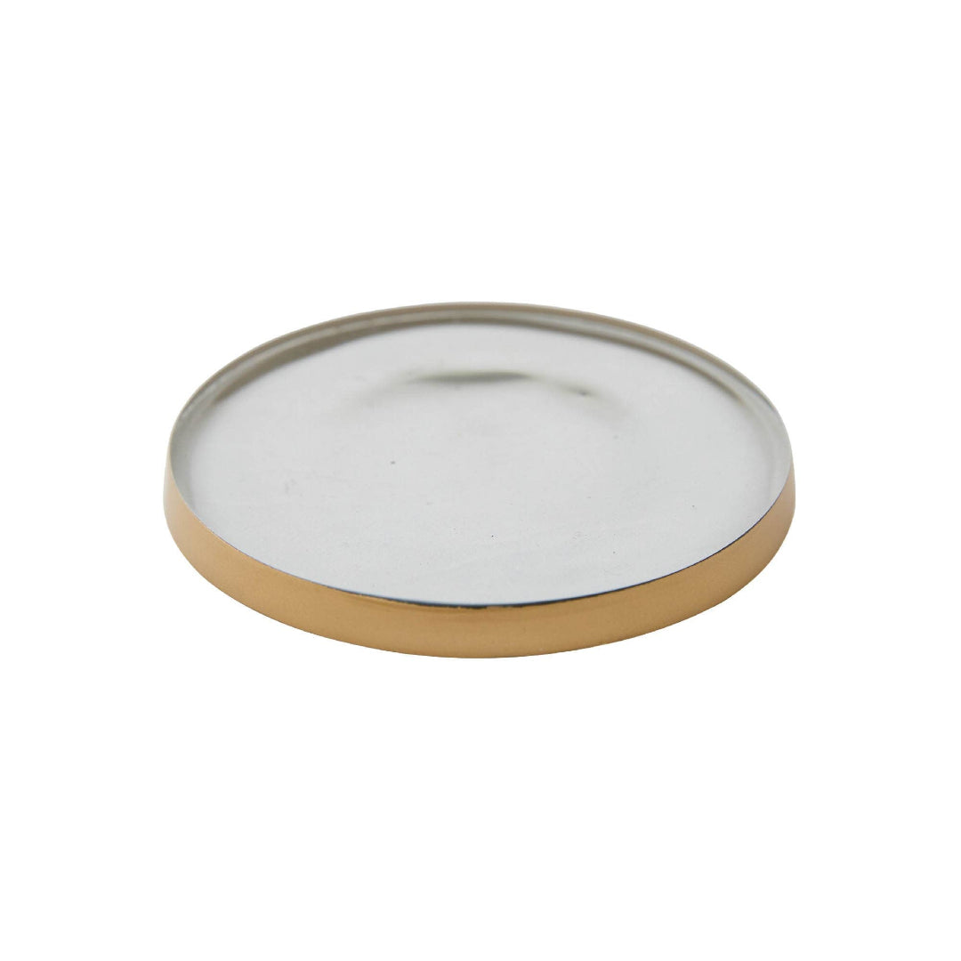 Rosy Rings - Dessous de verre rond en verre de 6 po