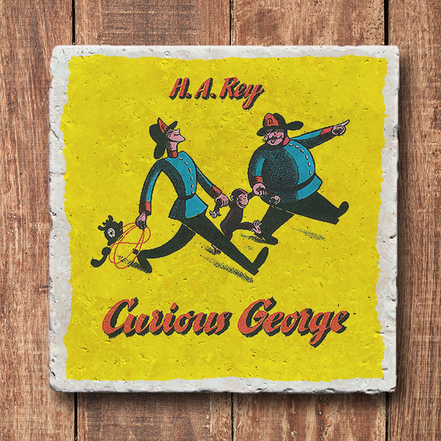Children's Book Coasters - Curious George - H. A. Rey