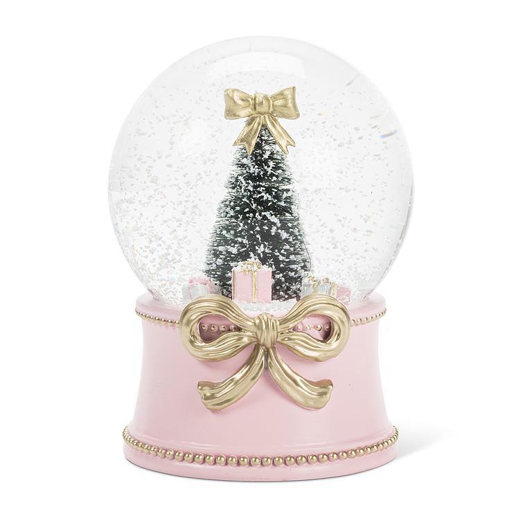 Tree with Bow Snow Globe