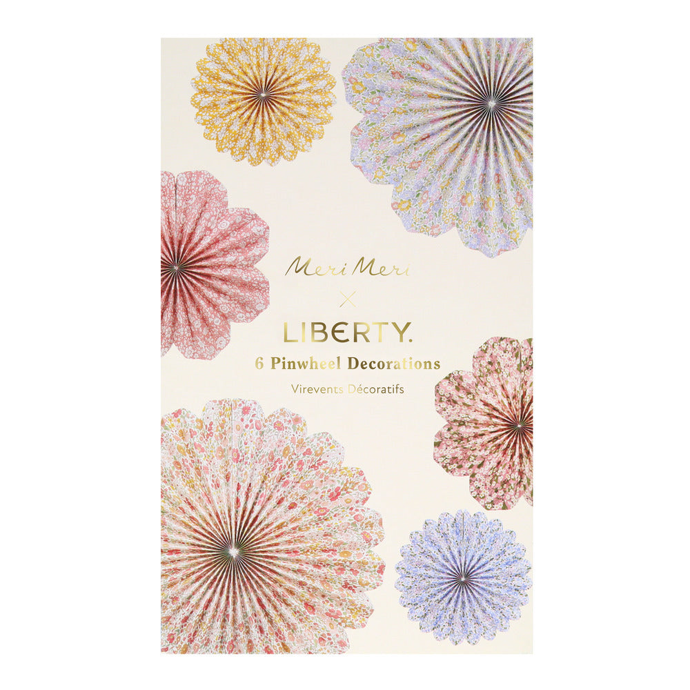Liberty Paper Pinwheel Decorations