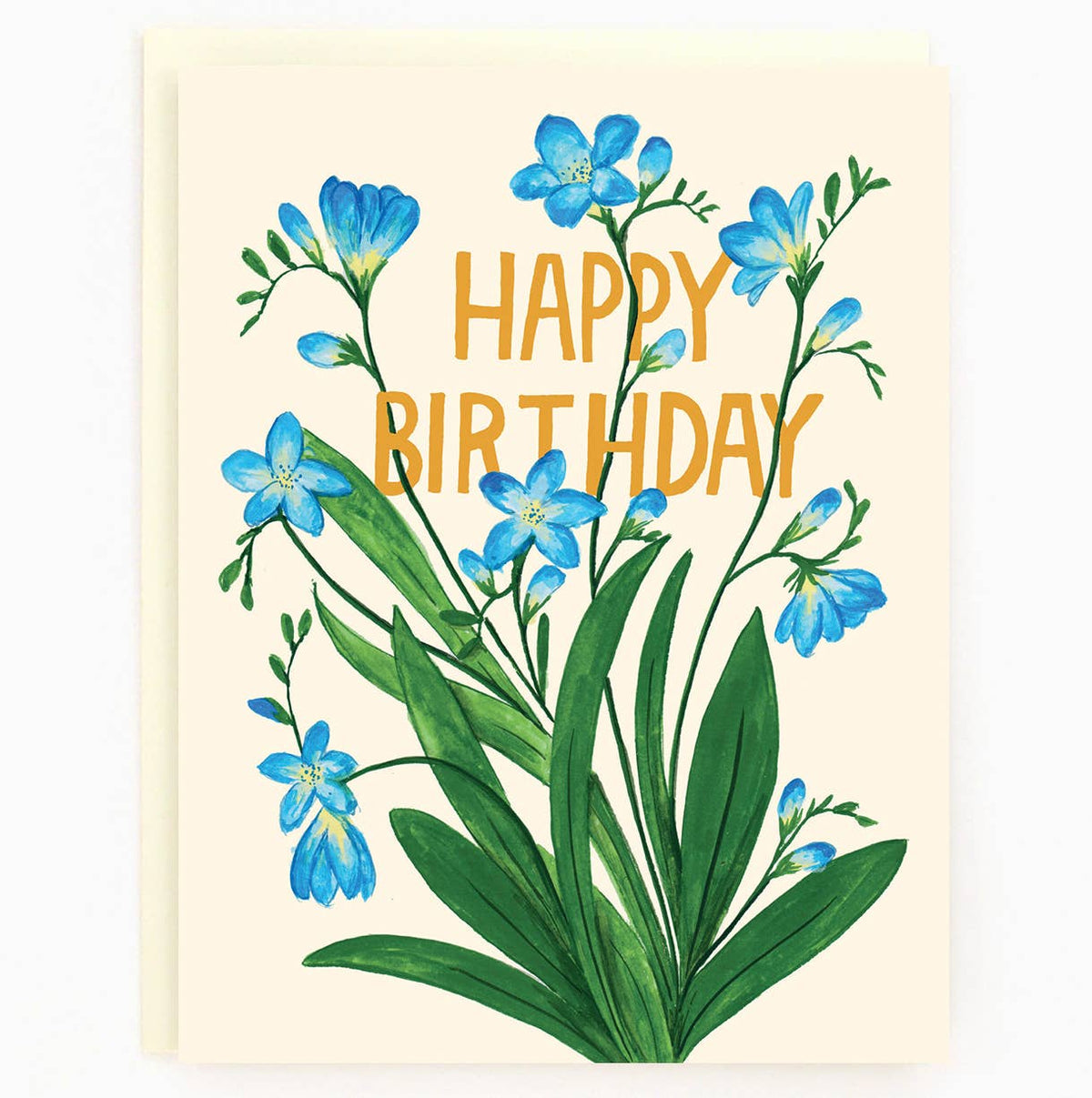 Carte Freesias d'Anniversaire