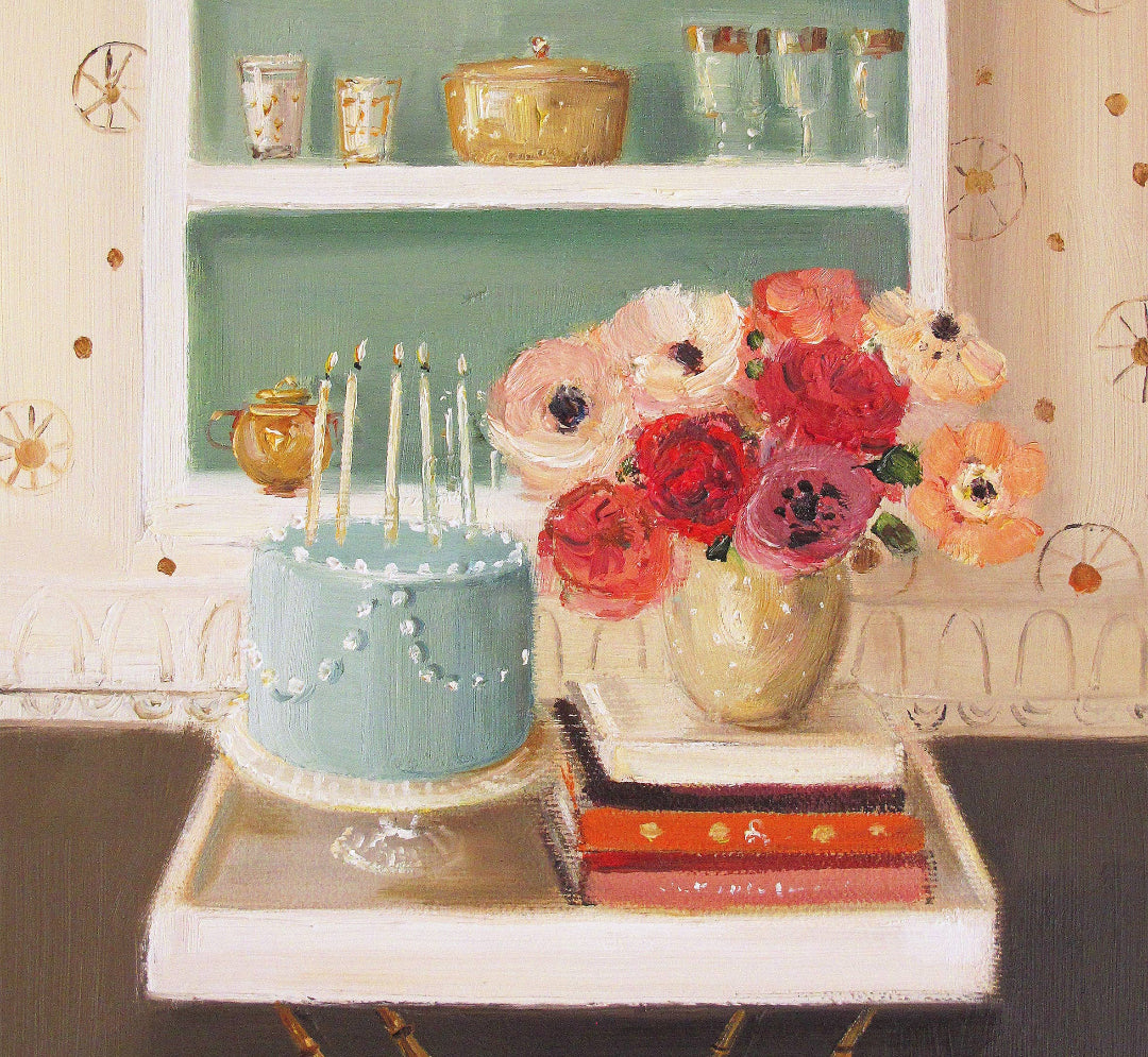 Janet Hill Studio - Blue Fondant Art Print Medium