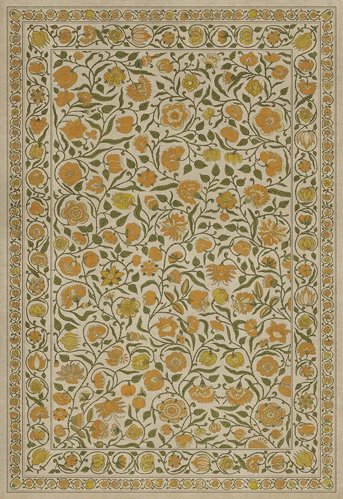Spicher & Co. Vintage Vinyl - Williamsburg – Antique Floral – A Lane of Yellow