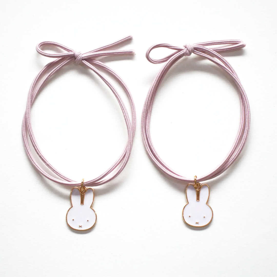 Miffy Pink Bracelets / Hair Elastic Duo