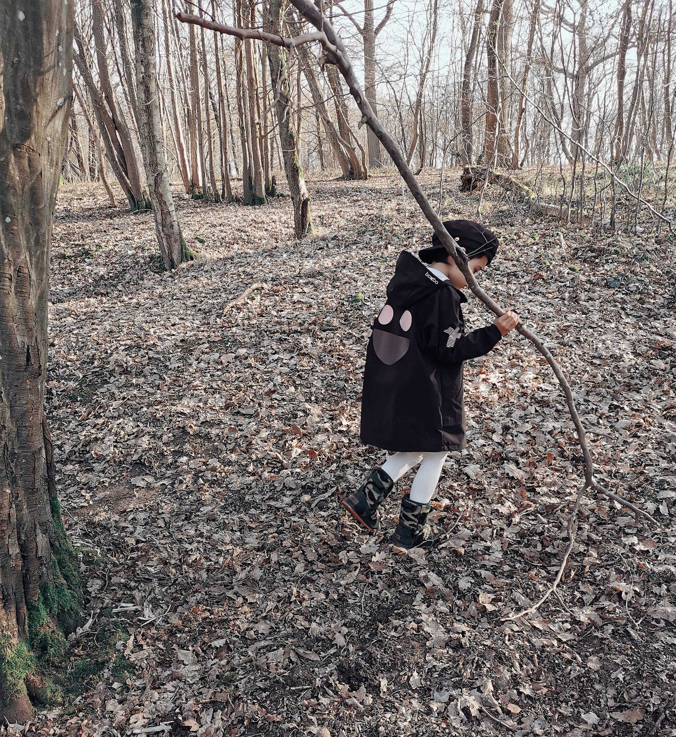 Windbreaker Rain Jacket - Black: 7-8y (128cm)