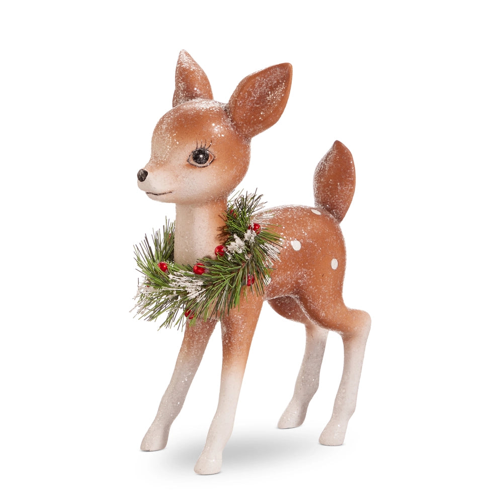 Ornement de cerf scintillant