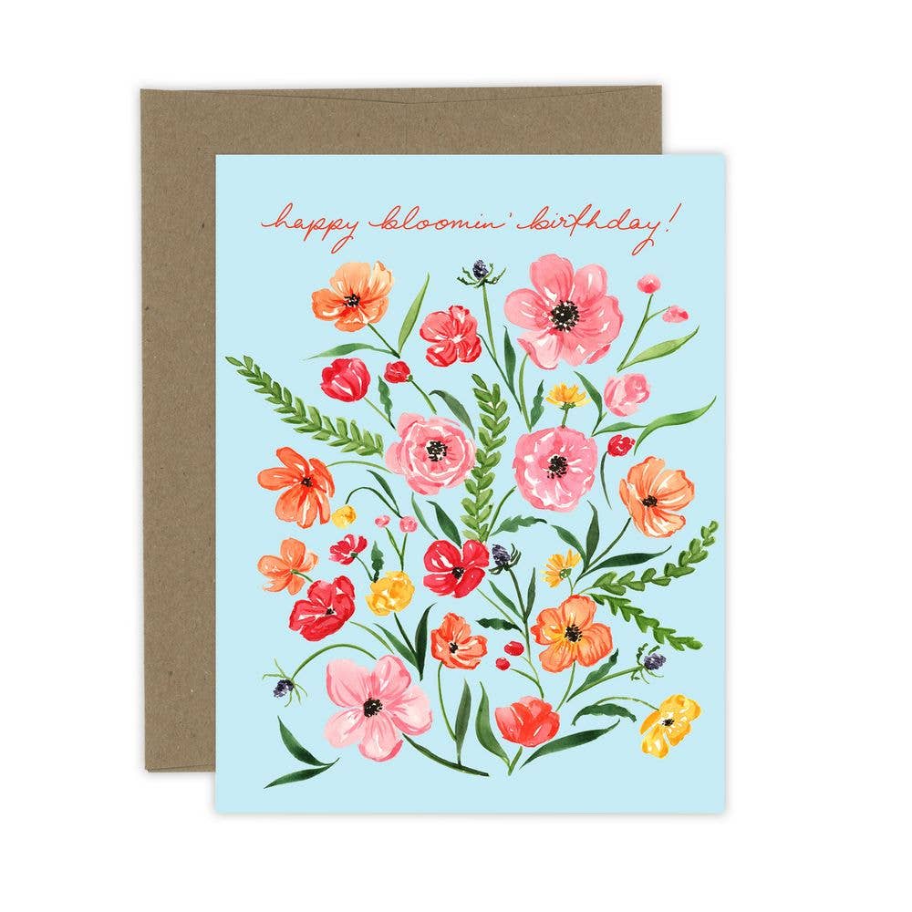Carte d'anniversaire fleurie | Carte d'anniversaire fleurie