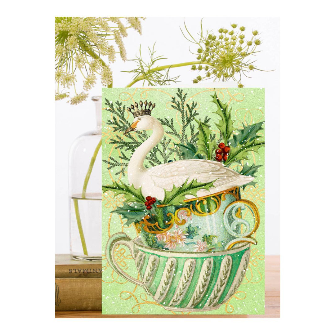 Swan Christmas Card