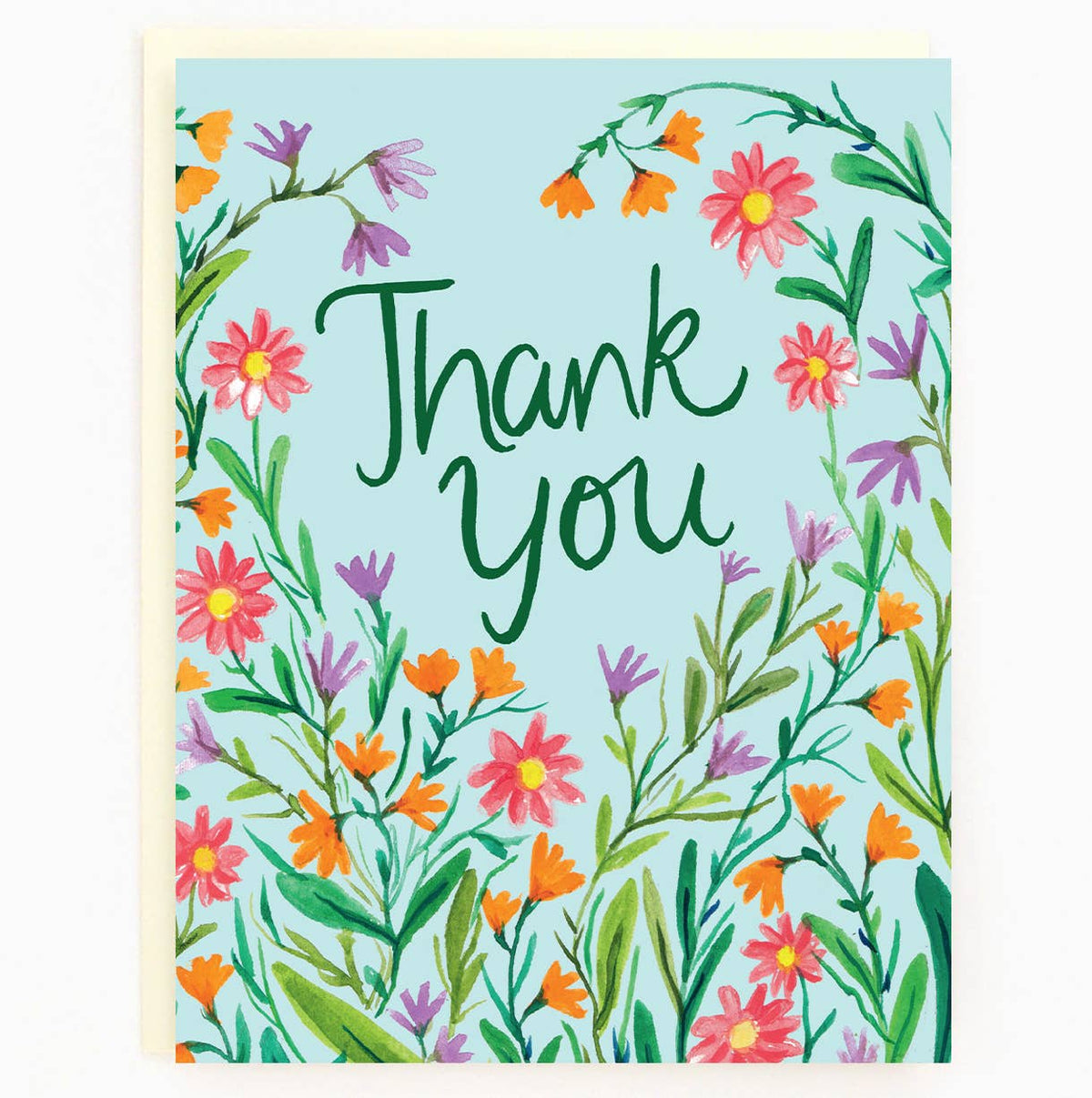 Carte "Merci les fleurs sauvages"