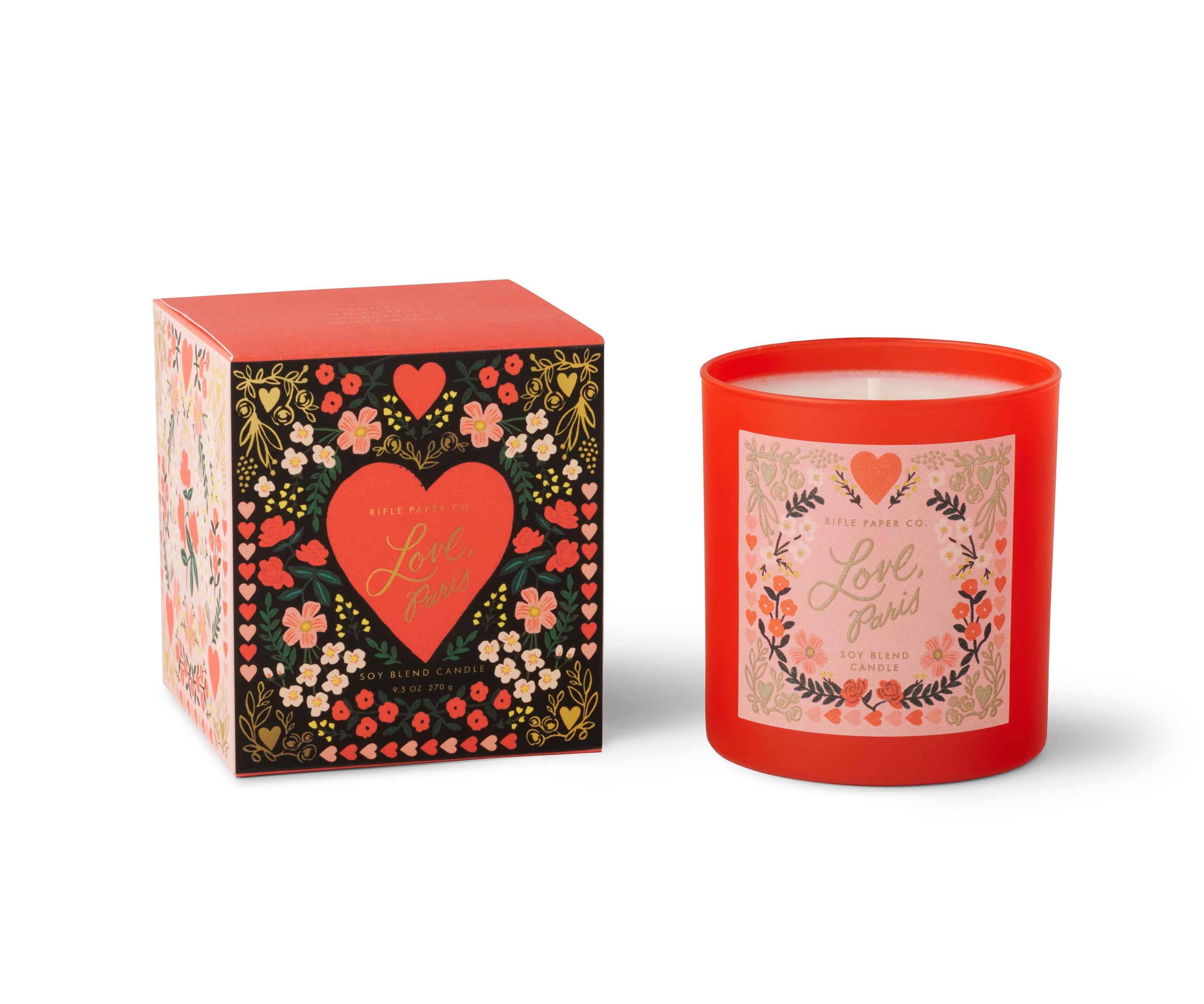 Rifle Paper Co - Love, Paris 9 oz Glass Candle