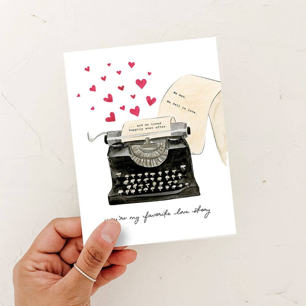 You're My Favorite Love Story -Anniversary Love Card