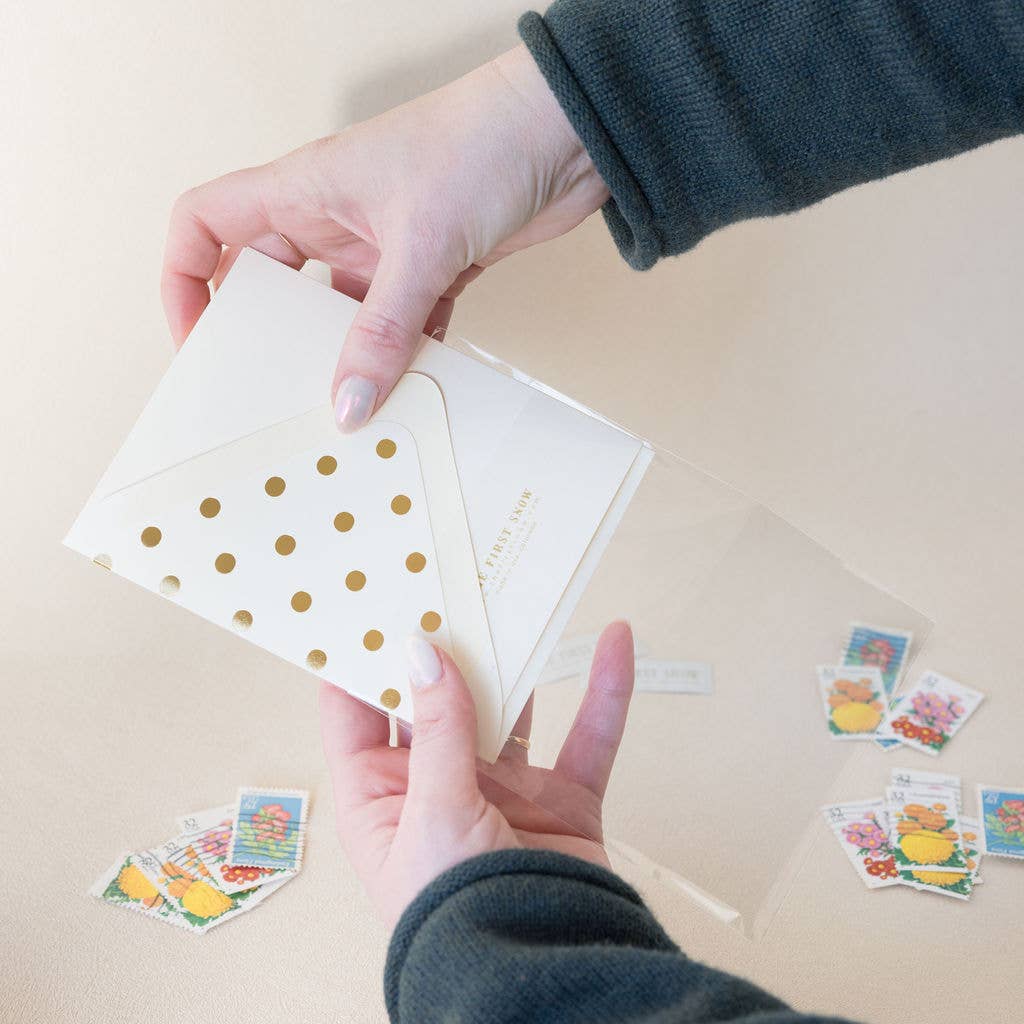 The First Snow - Key to My Heart Love Greeting Card
