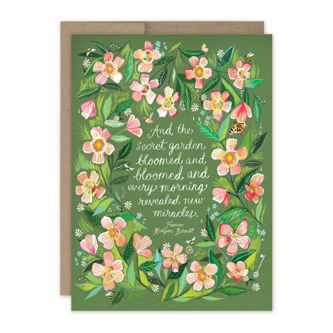 Secret Garden Birthday Card