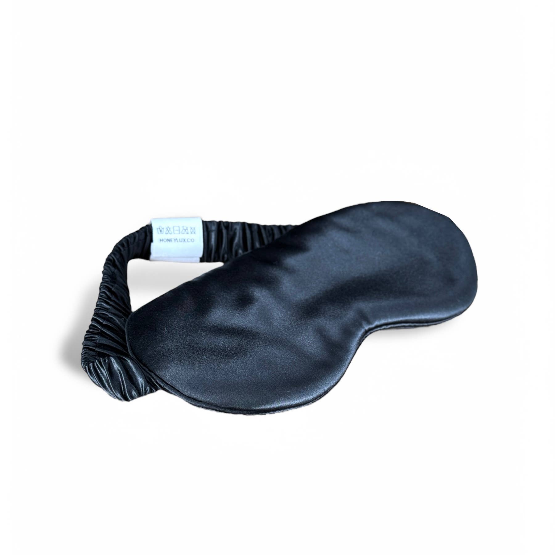 HoneyLux - Premium Organic Silk Sleep Mask - Black
