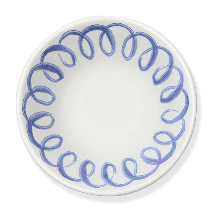 Amalfi - Stoneware Berry Bowl - White/Blue