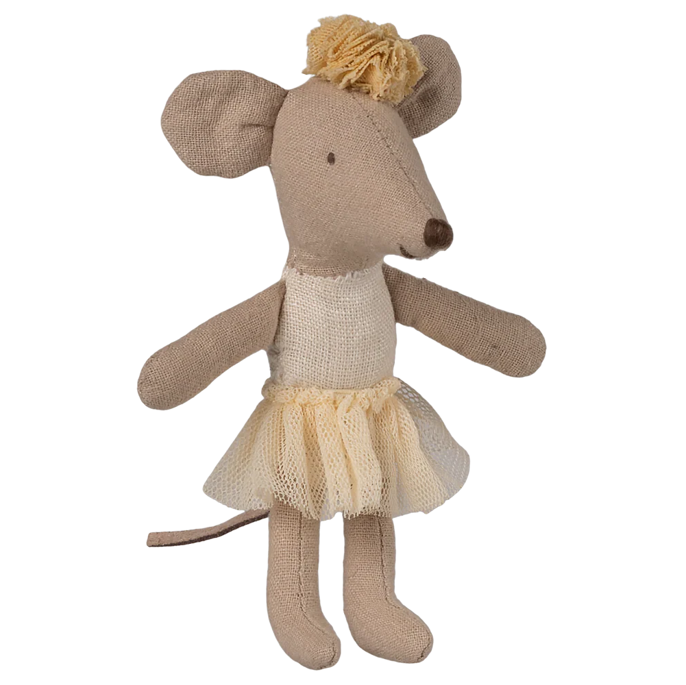 Maileg - Ballerina Little Sister Mouse - Off White