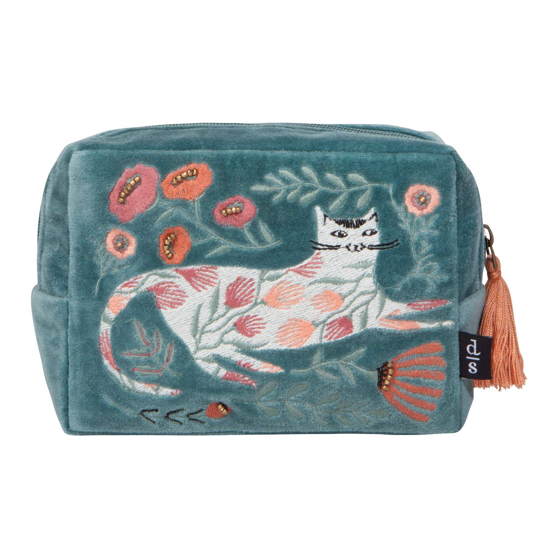 Catbloom Embroidered Pouch