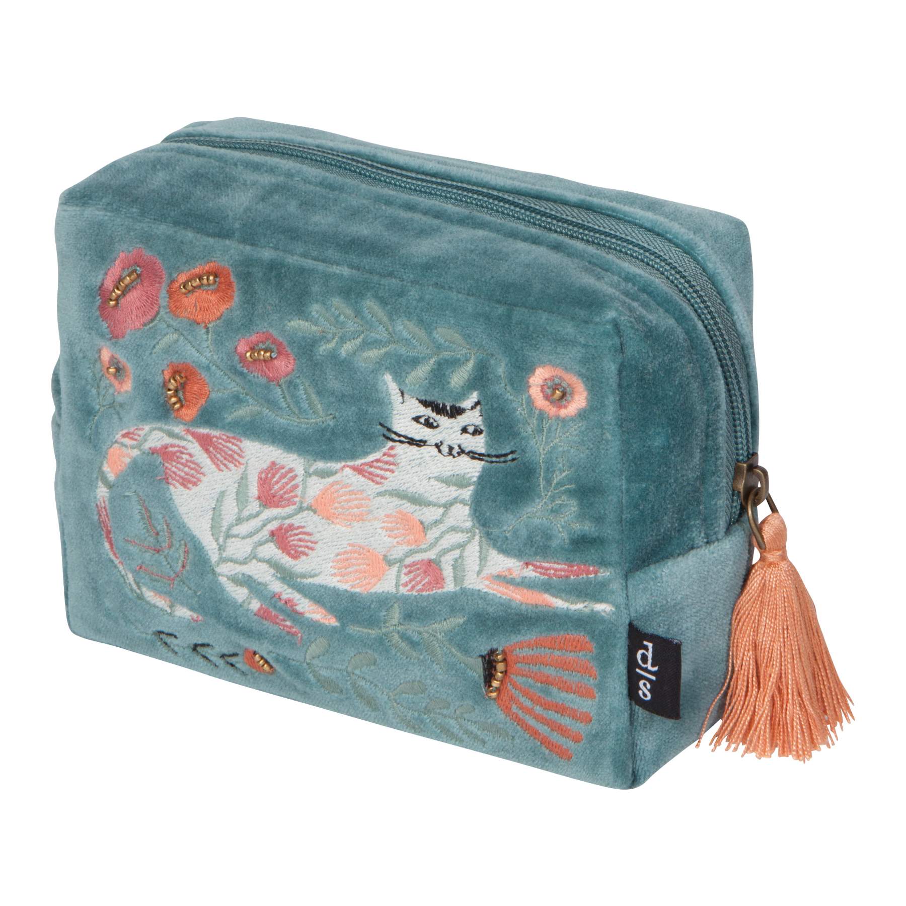 Catbloom Embroidered Pouch