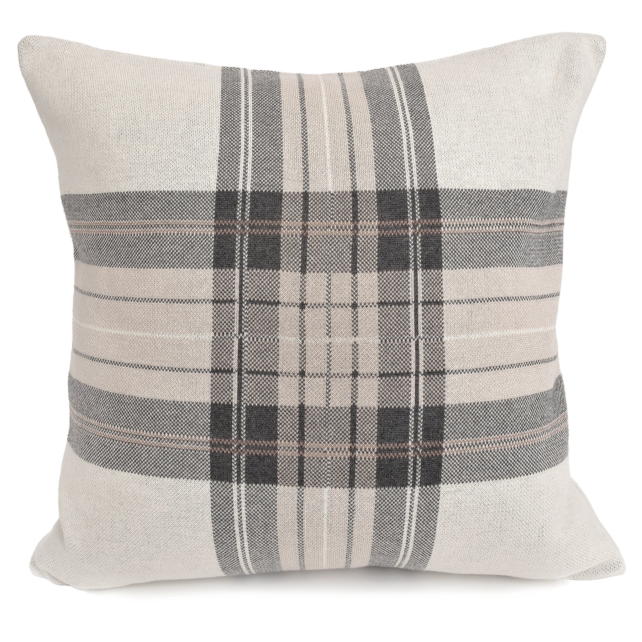 Naomi Plaid Pillow - Ivory