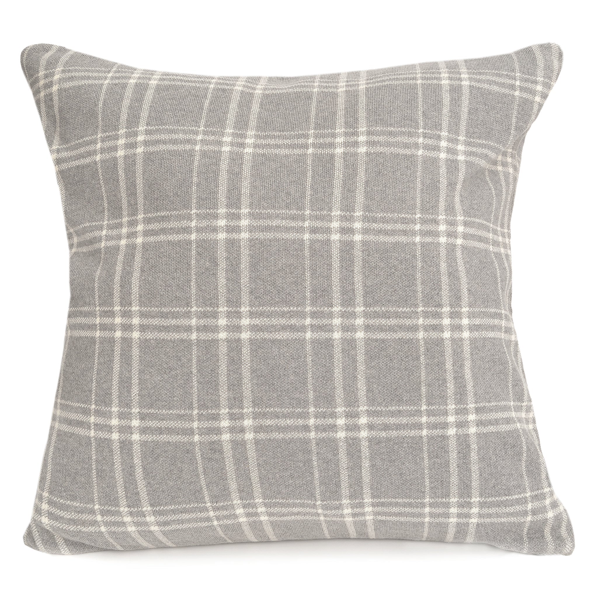 Thomas Plaid Pillow - Grey