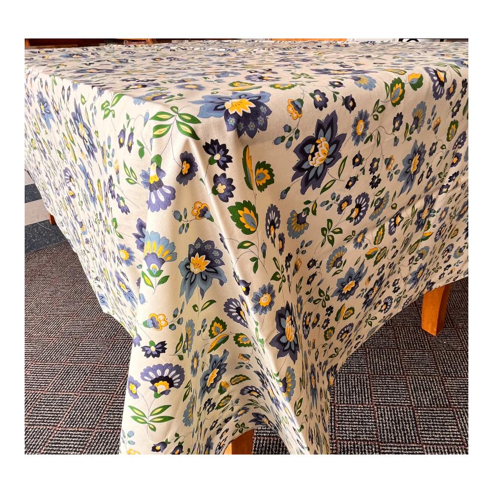 Le Cluny - Tablecloth Millefleur Blue White