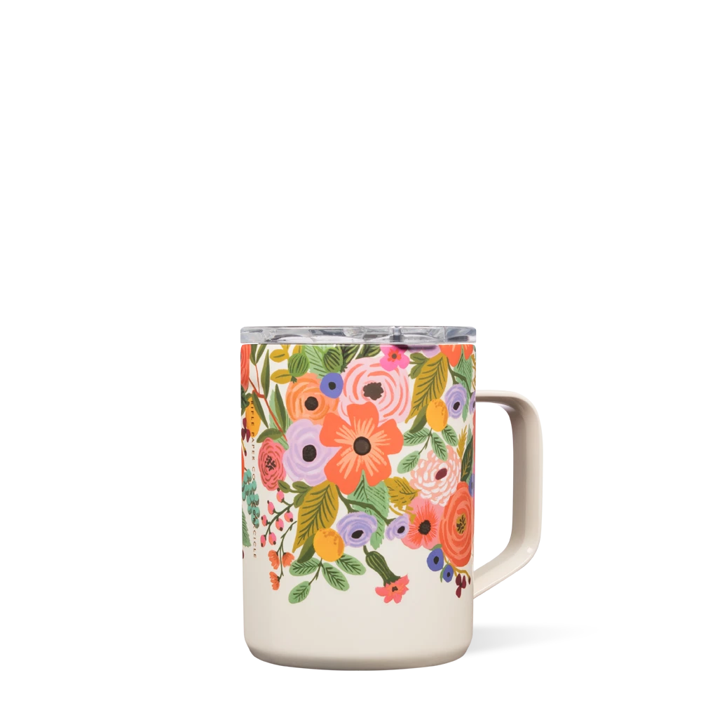 Corkcicle - Rifle Paper Mug Cream Garden Party
