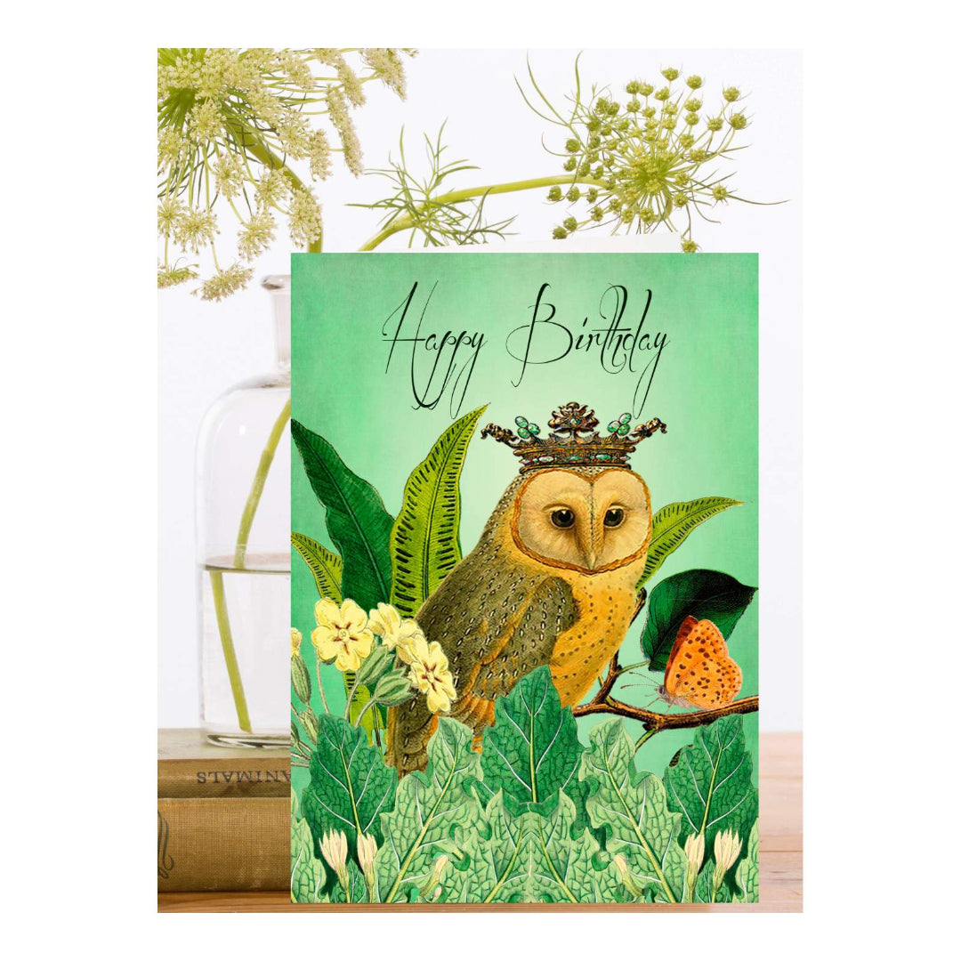 Carte d'anniversaire hibou