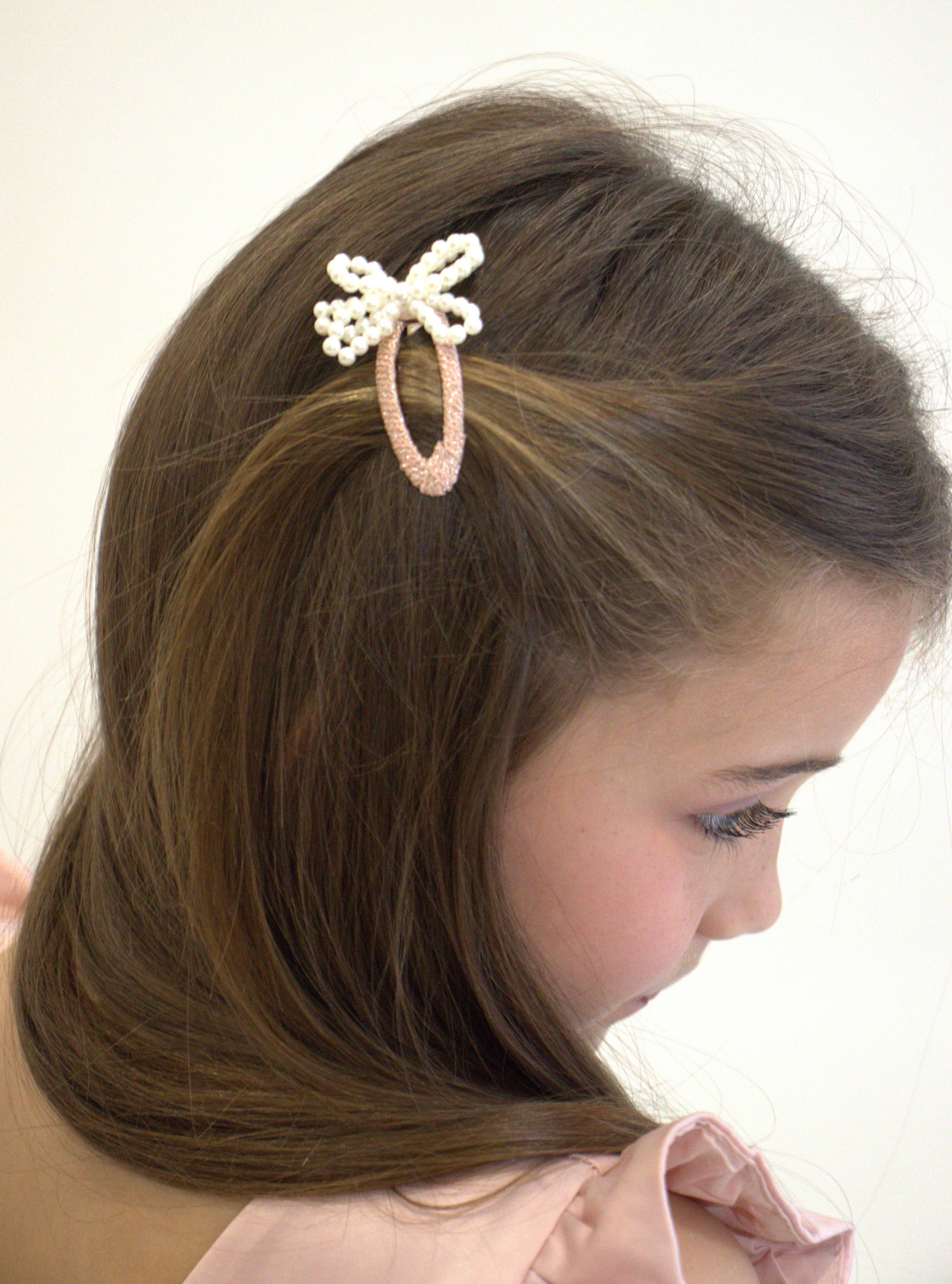 Barrettes roses Milena - Collection Paris