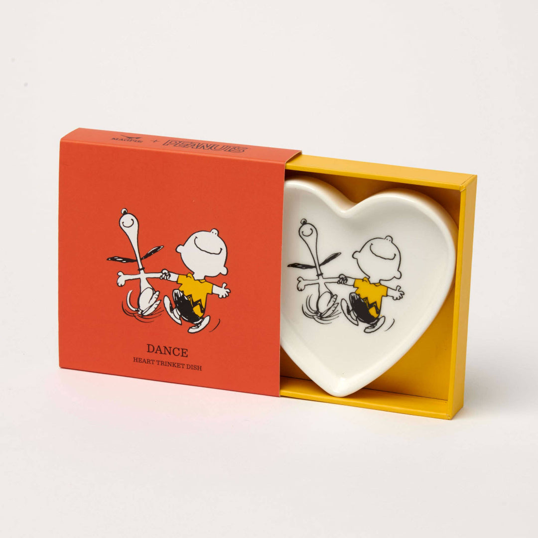 Magpie - Peanuts Heart Shaped Trinket Dish - Dance