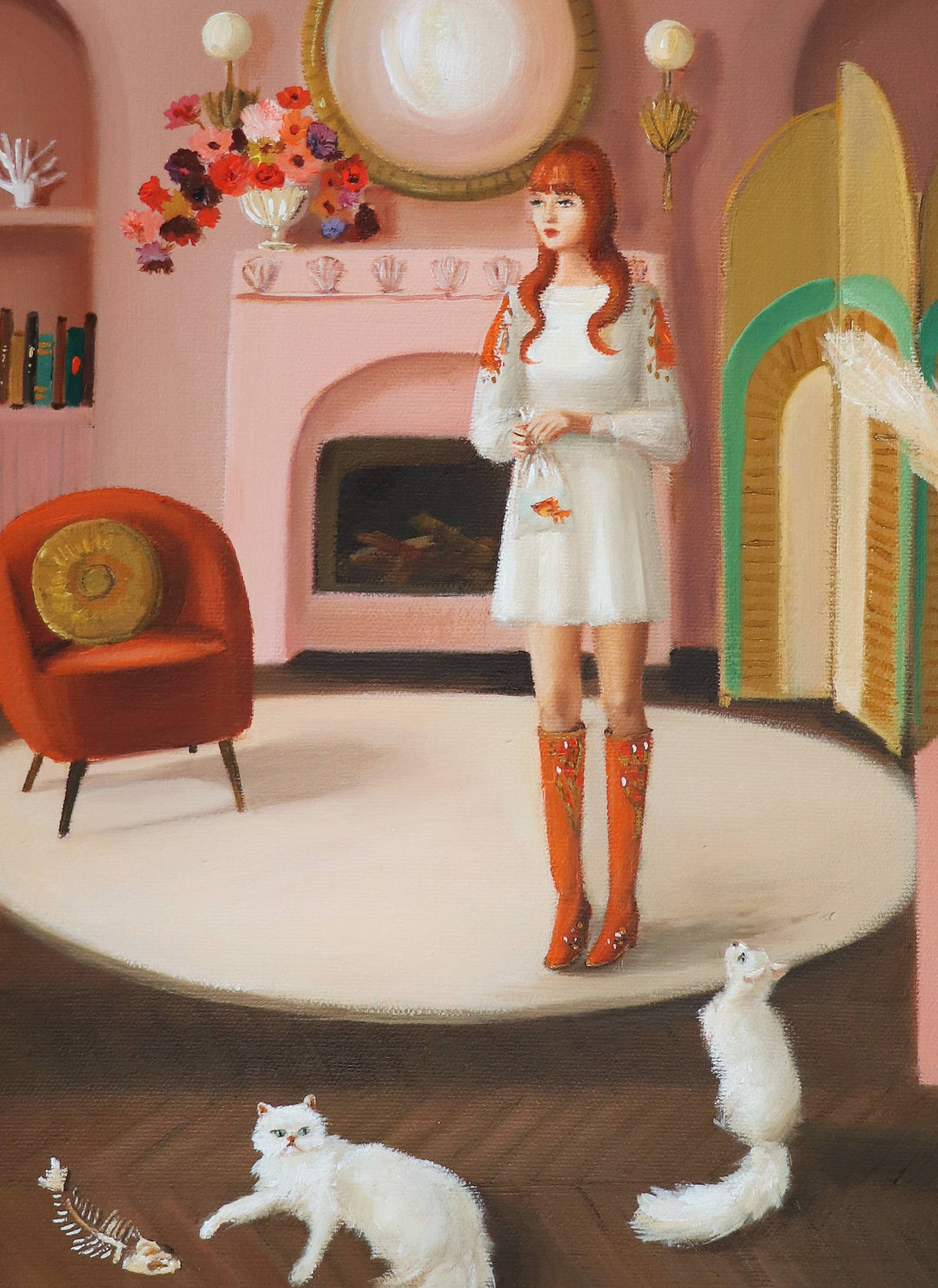 Janet Hill Studio - The Goldfish Bowl Art Print Medium