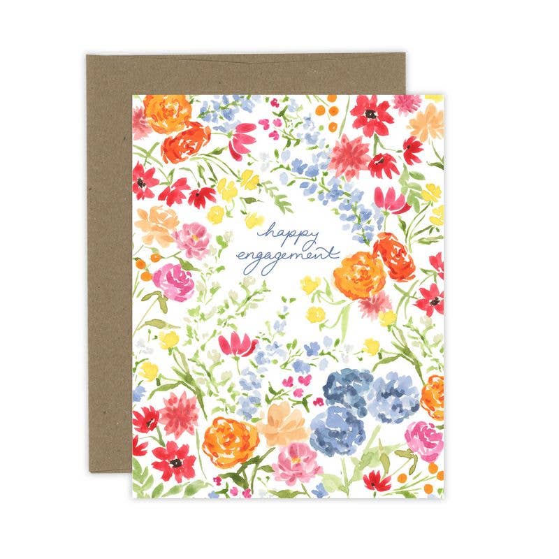 Happy Engagement Floral Card | Newly Engaged