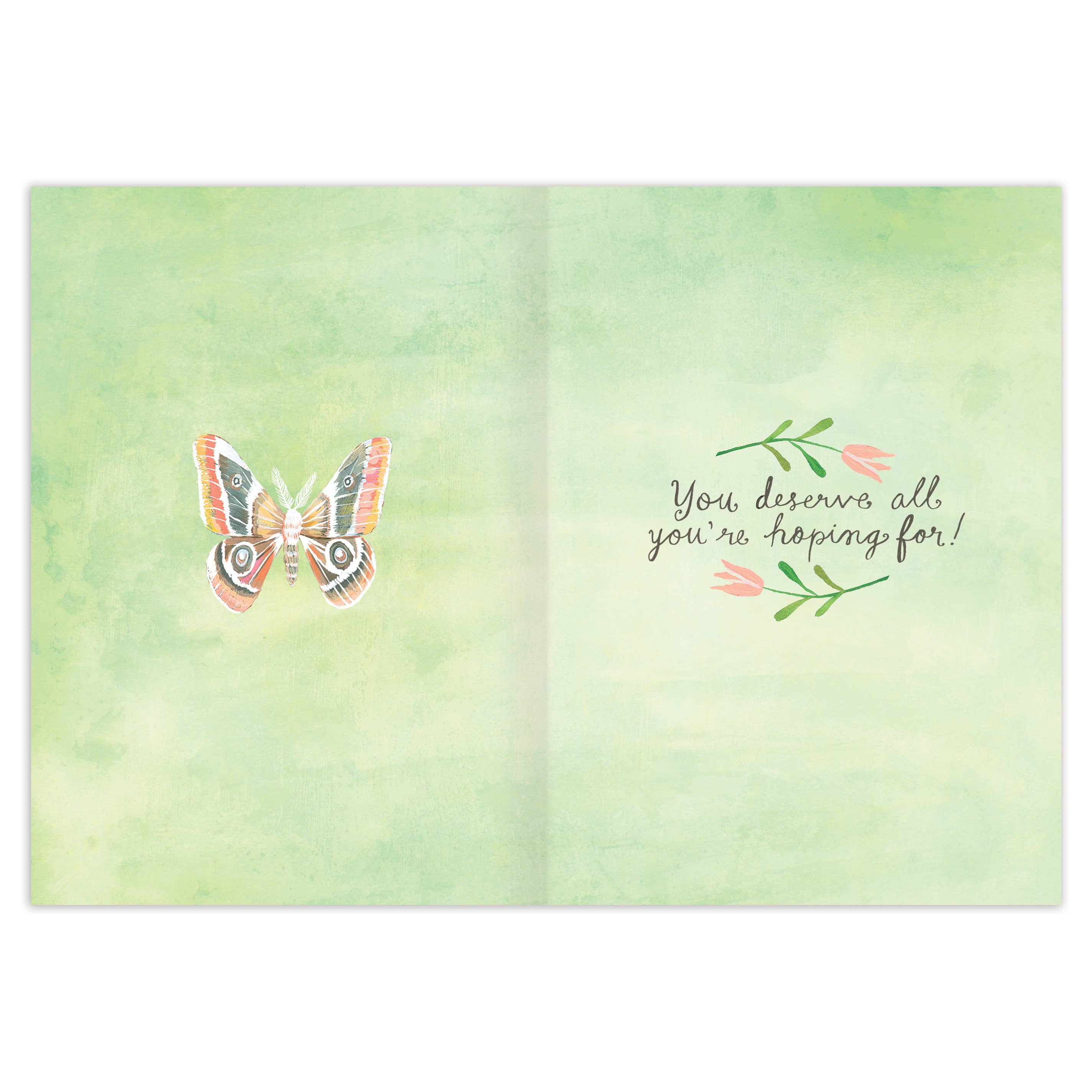 Make A Wish Butterflies Birthday Card