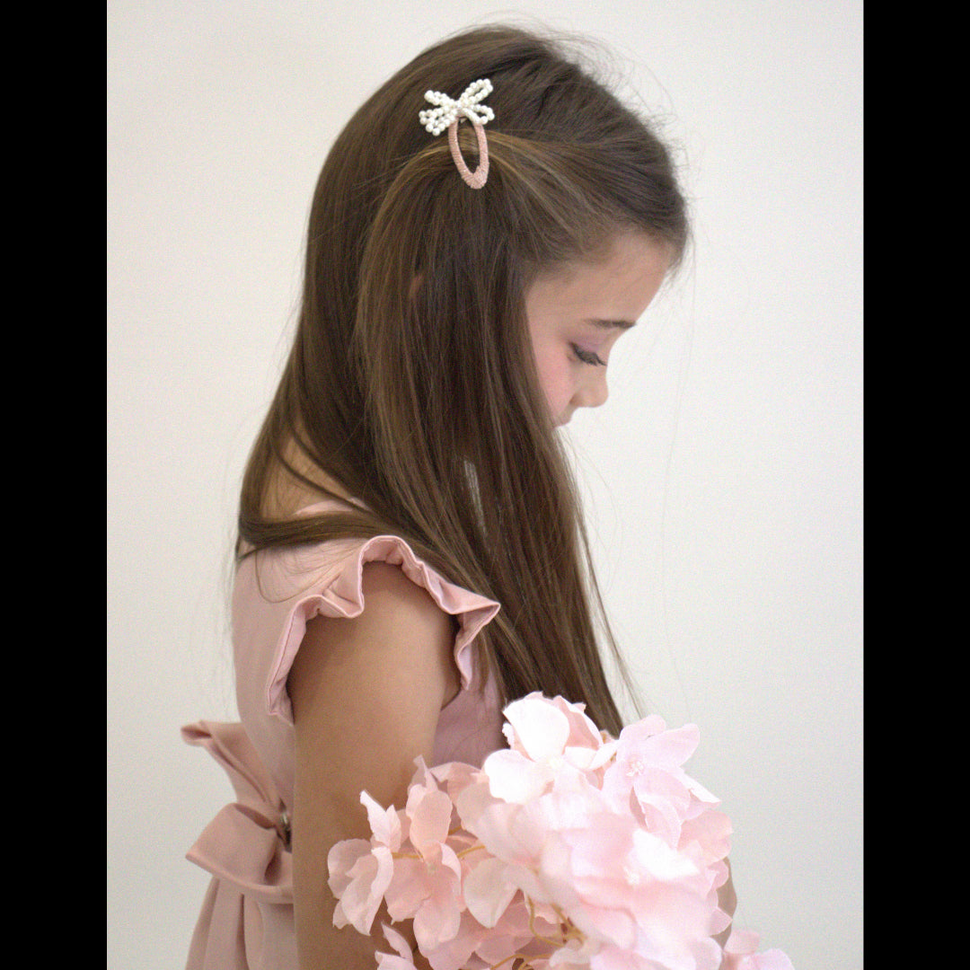 Barrettes roses Milena - Collection Paris