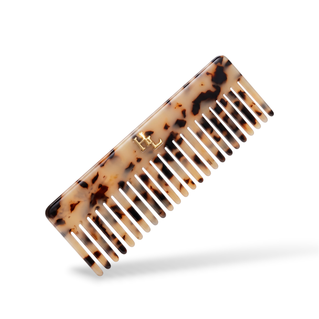 HoneyLux - Acetate Detangling Comb - Tortoise Shell