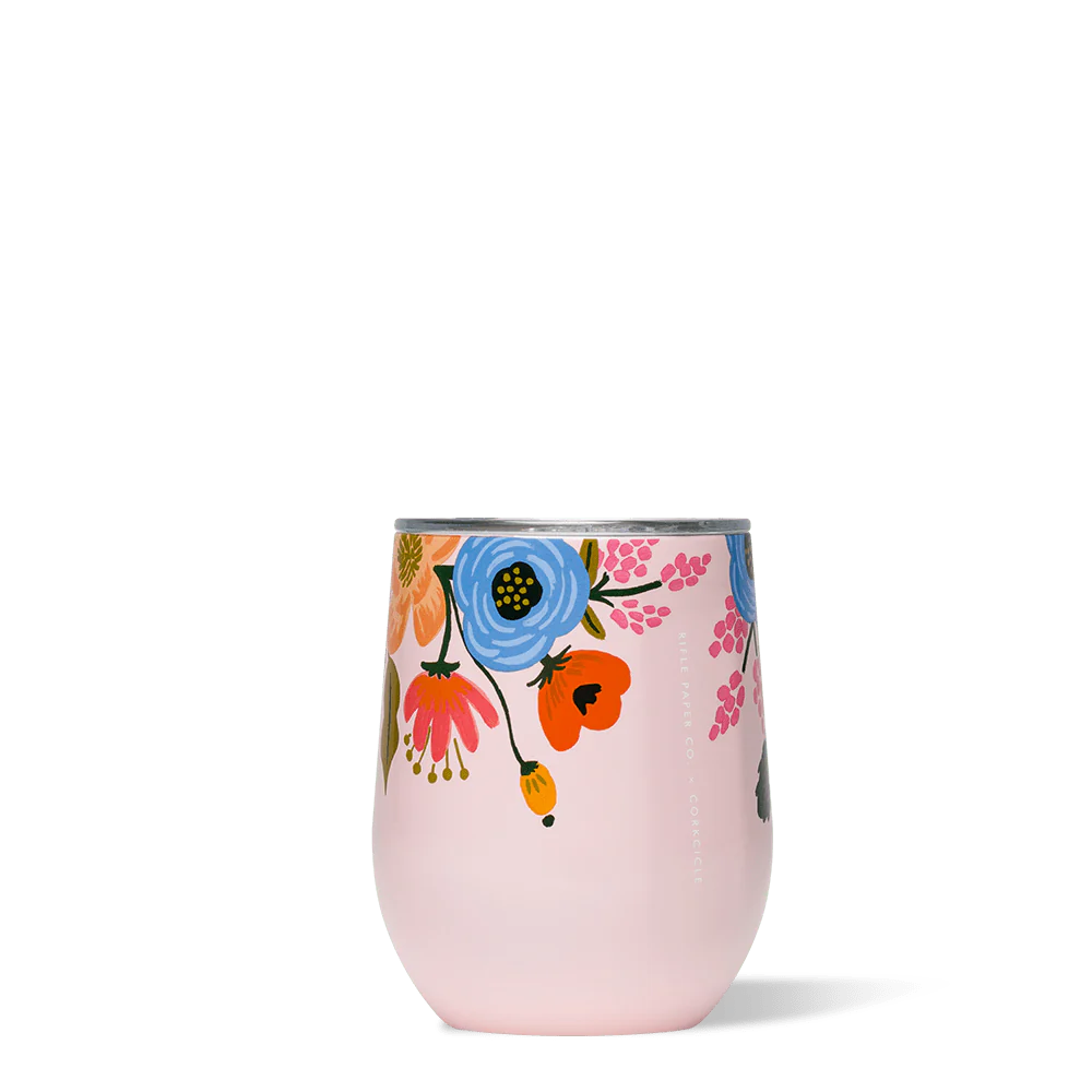 Corkcicle - Rifle Paper Blush Lively Floral Stemless Cup