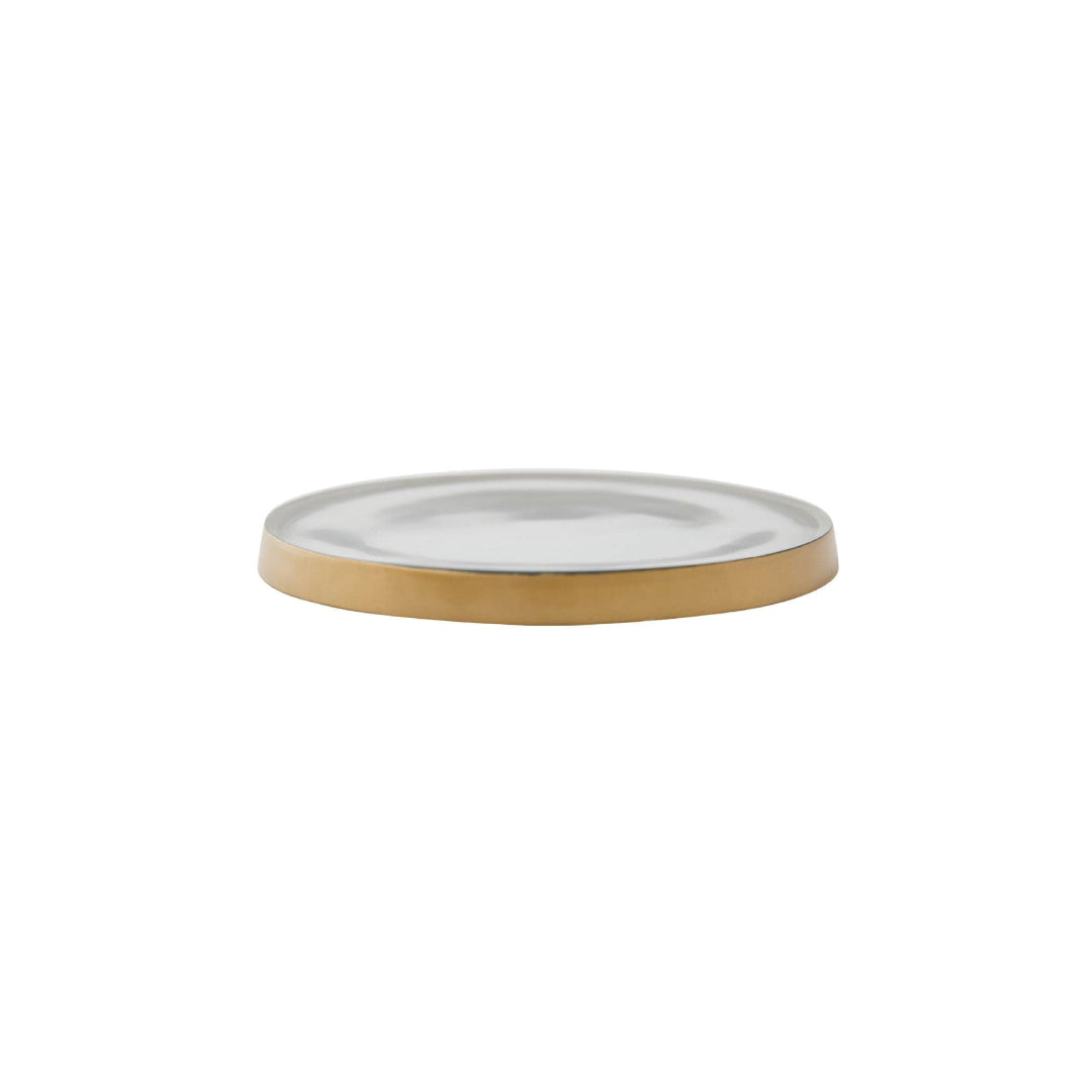 Rosy Rings - Dessous de verre rond en verre de 6 po