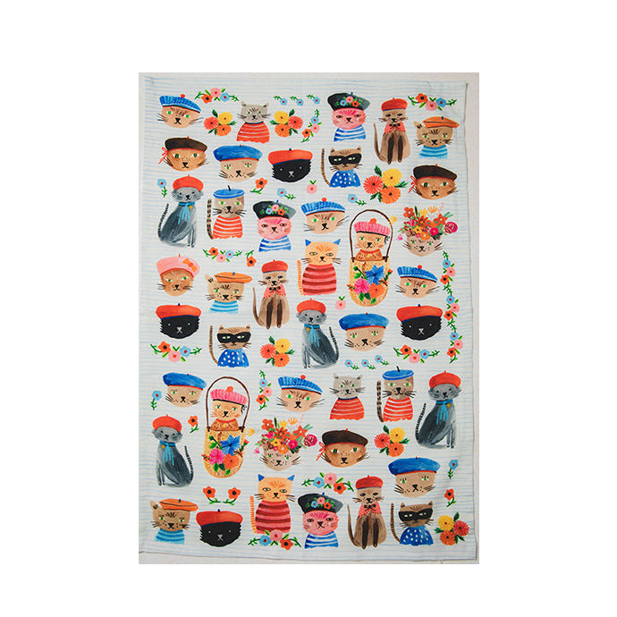 Cats Meow Tea Towel