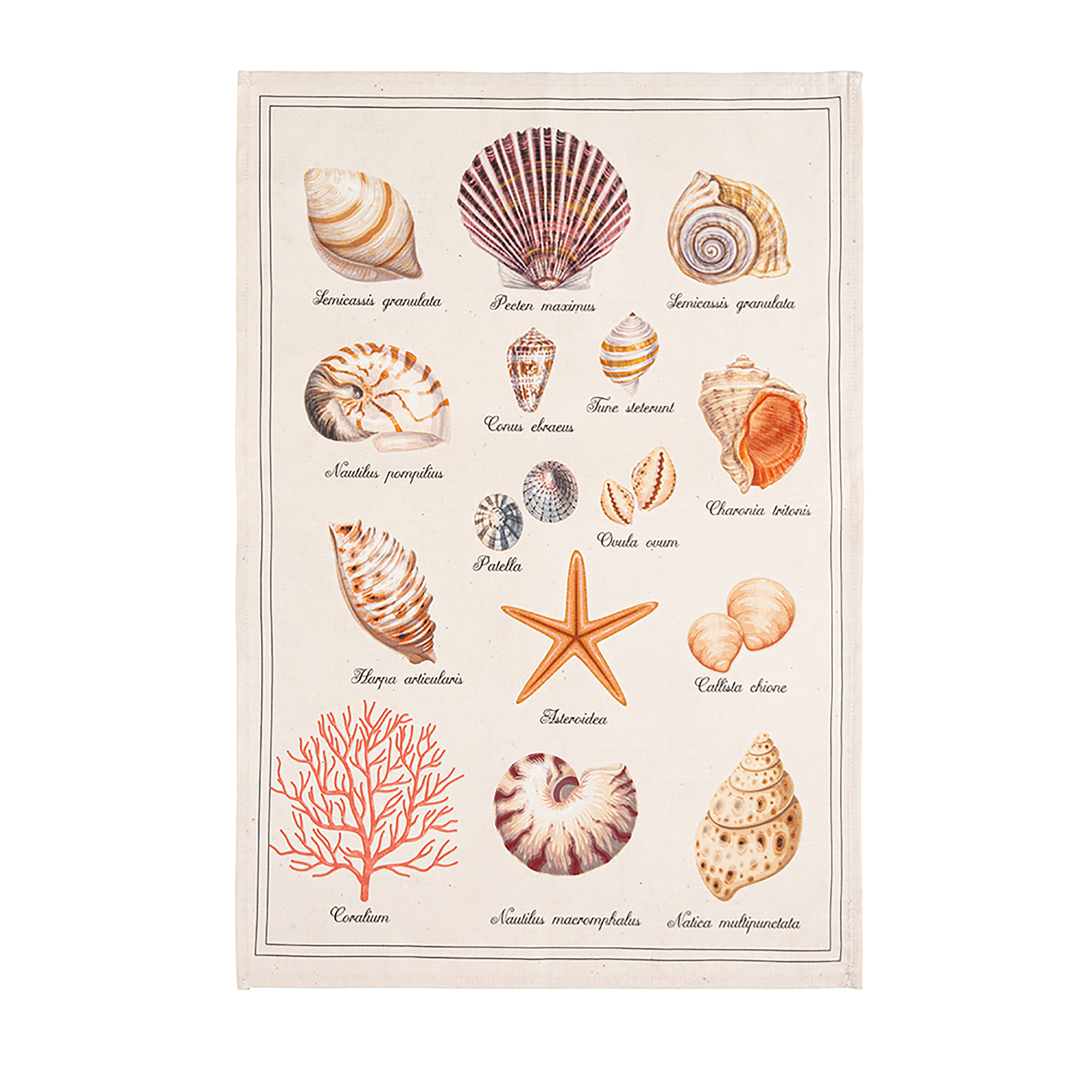 Coucke - Tresors de la Mer Tea Towel