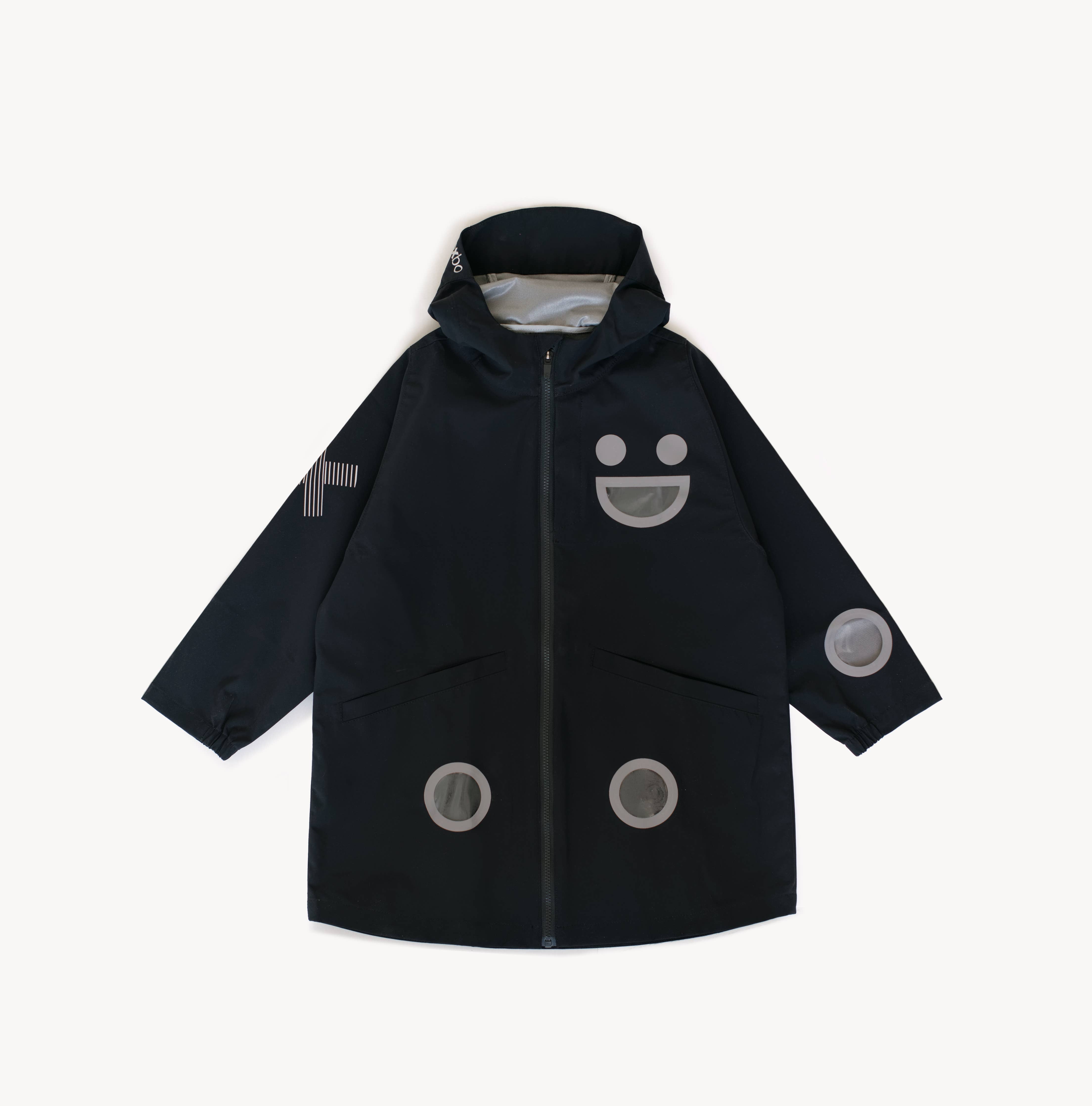 Windbreaker Rain Jacket - Black: 7-8y (128cm)
