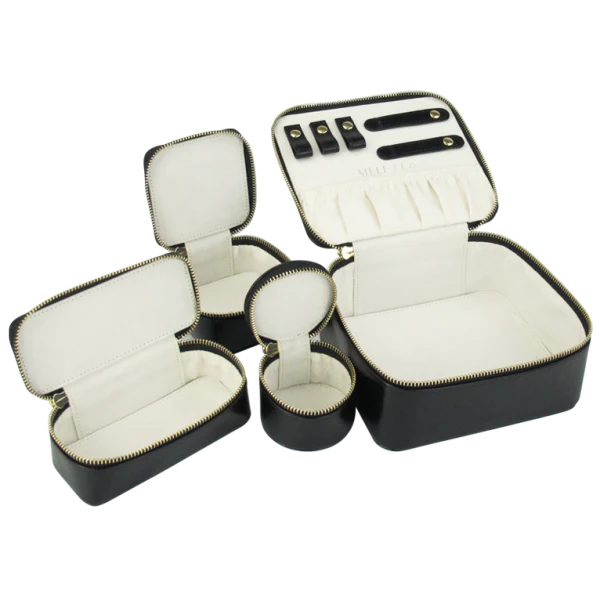 Travel Jewelry Box Beige