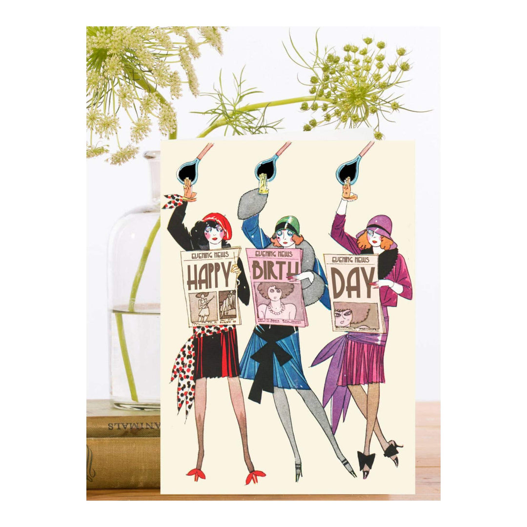 Happy Birthday Newspaper Card