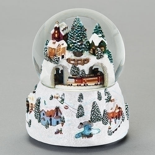 Musical Village Snow Globe