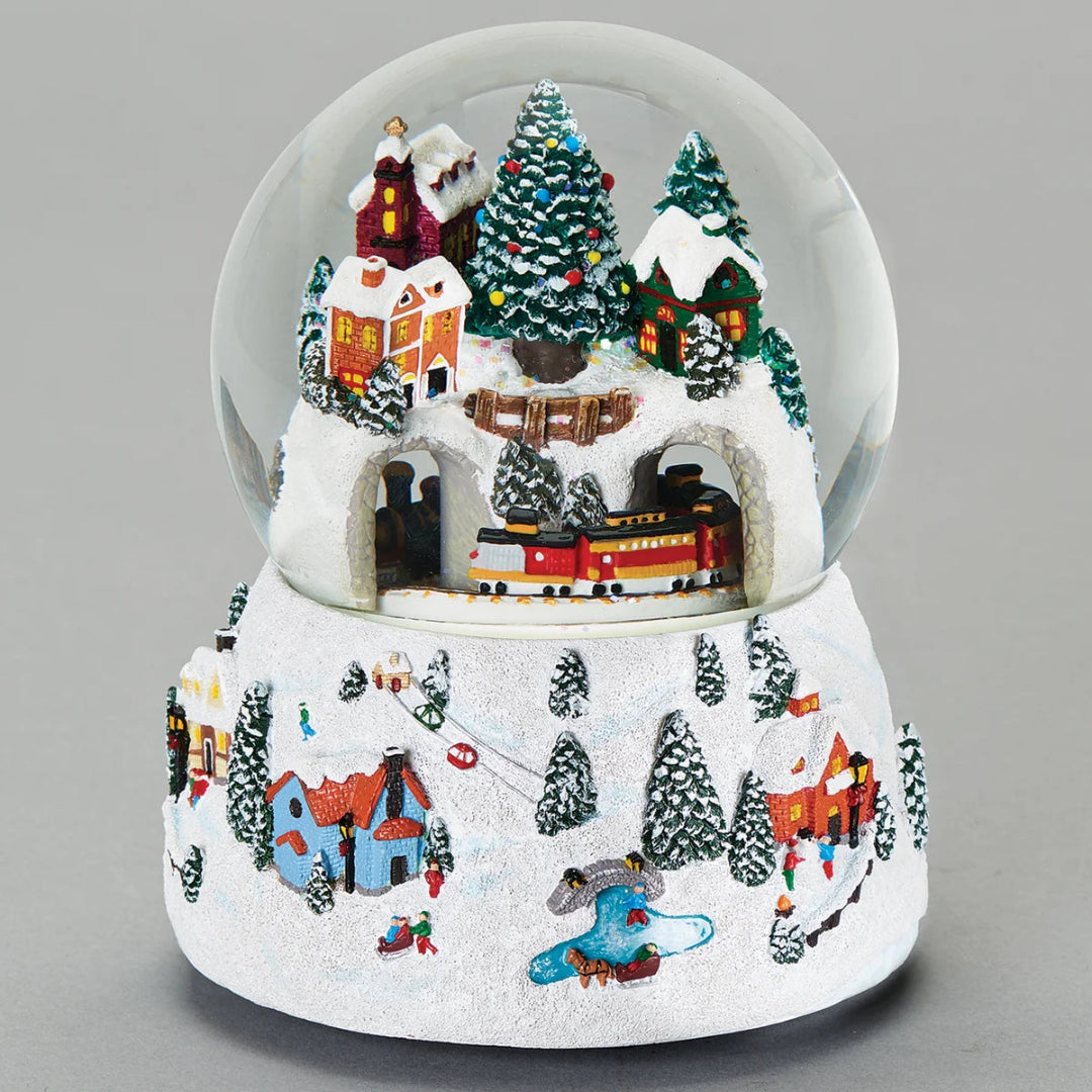 Musical Village Snow Globe