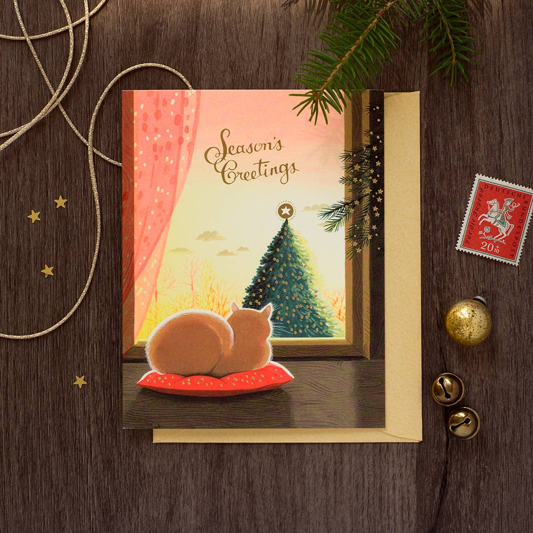 JooJoo Paper - Golden Hour Eve Christmas Greeting Card
