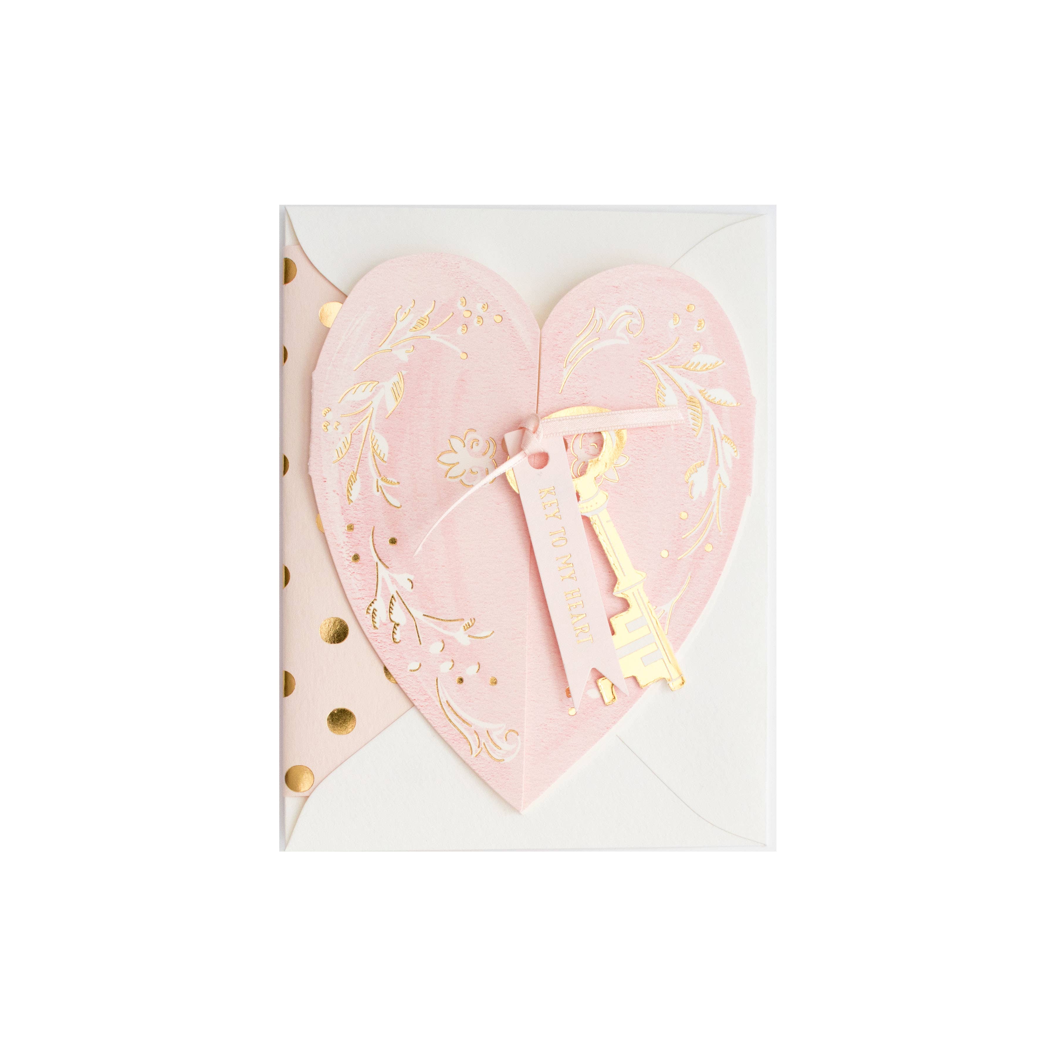 The First Snow - Key to My Heart Love Greeting Card