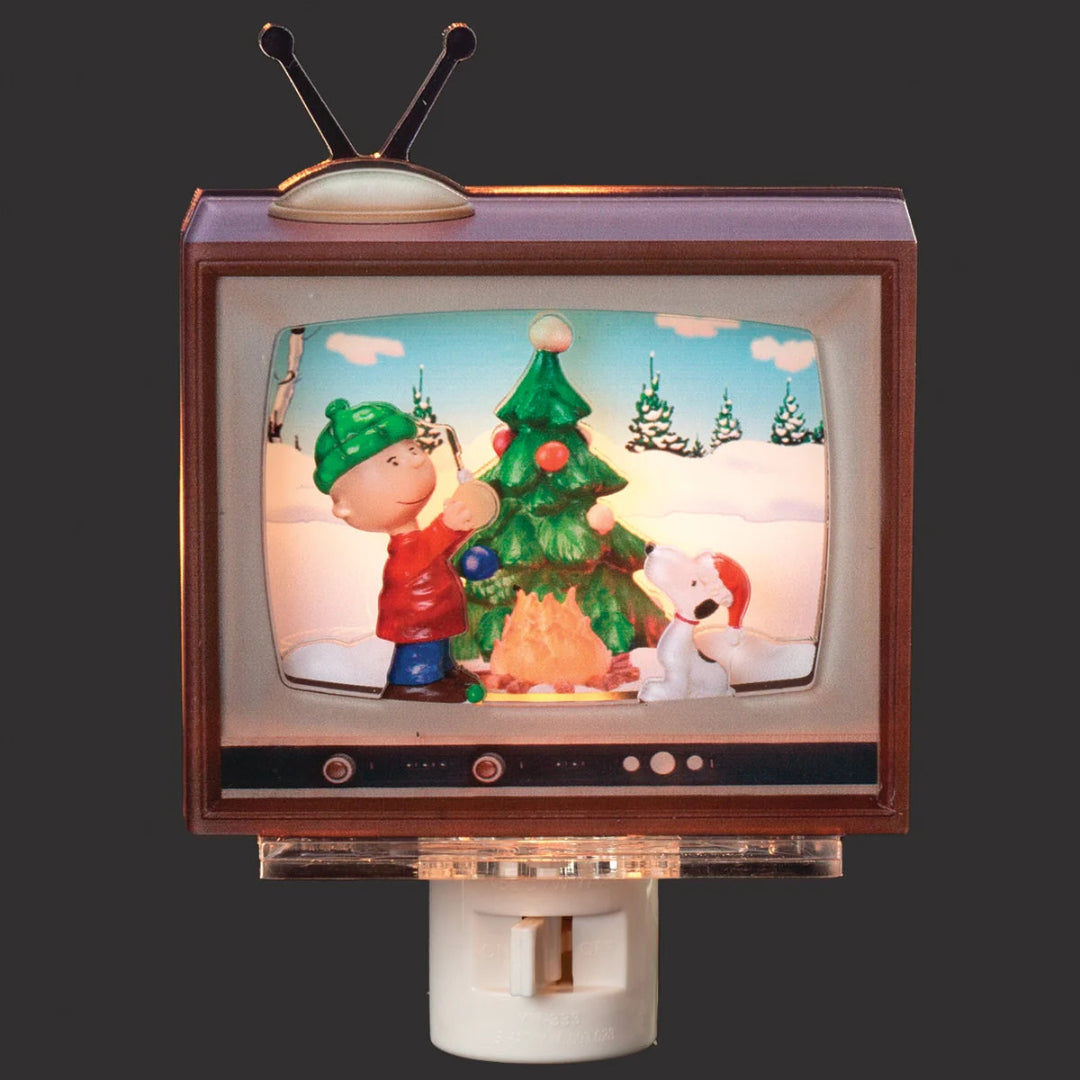 Veilleuse décorative pour sapin de Noël Peanuts TV