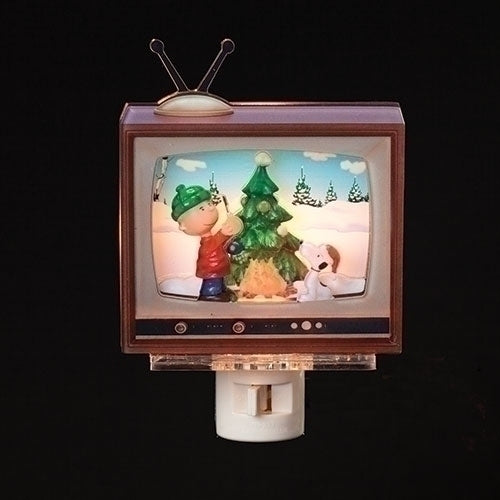Peanuts TV Tree Decorating Nightlight